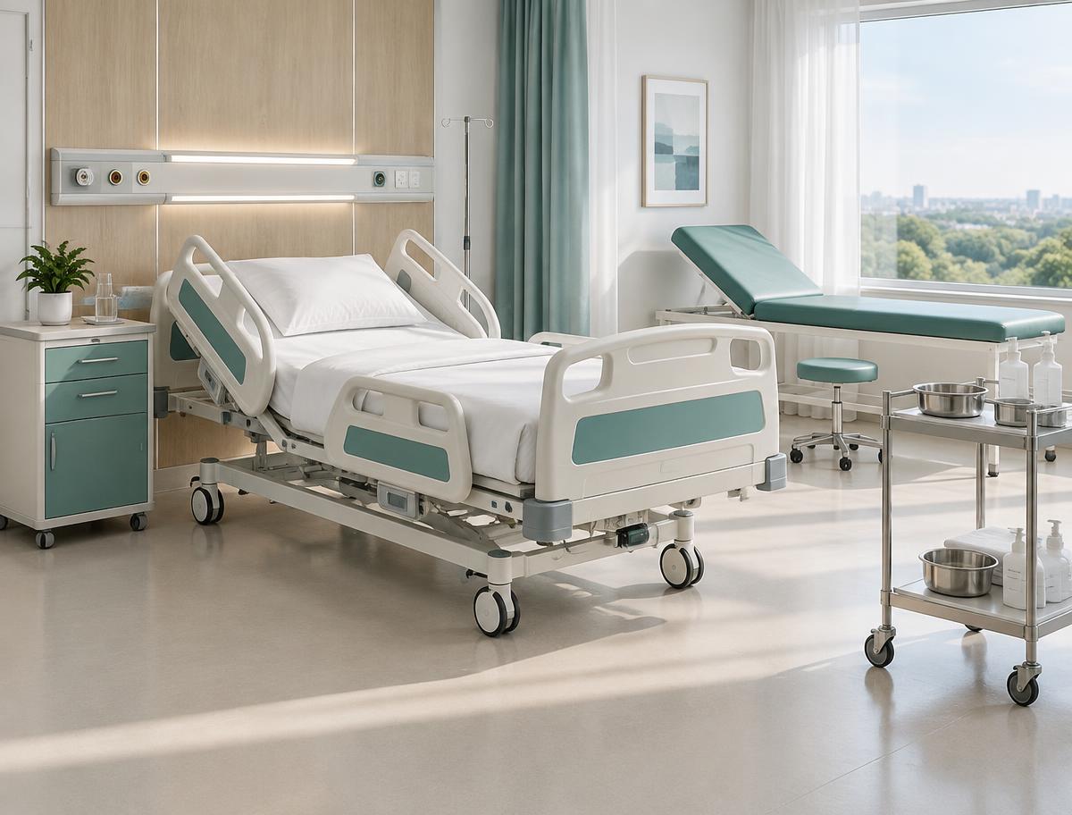 Operating Table, model OT-7000, in the overbed tables catalog from Secure Meditech Nepal